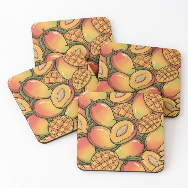 Item preview, Tropical Mango Fruit Pattern designed and sold by RkskArt.