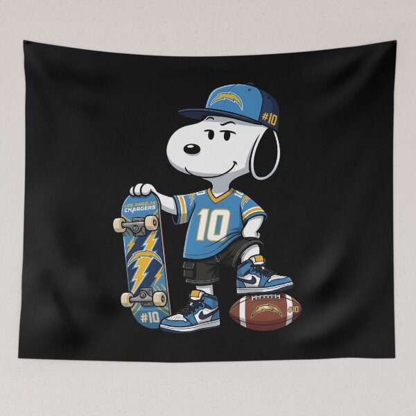 Item preview, Snoopy Los Angeles Football Skater designed and sold by Nahkolahmom.