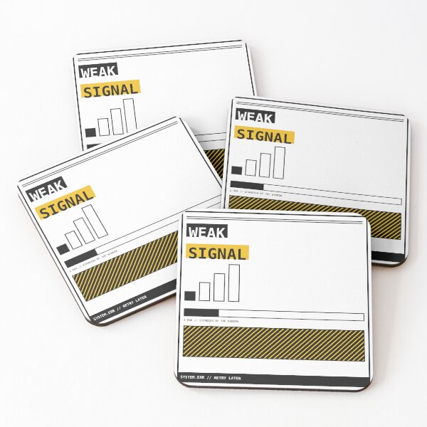Item preview, Weak Signal 1 Bar Sticker designed and sold by PlusScanner.