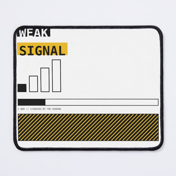 Item preview, Weak Signal 1 Bar Sticker designed and sold by PlusScanner.