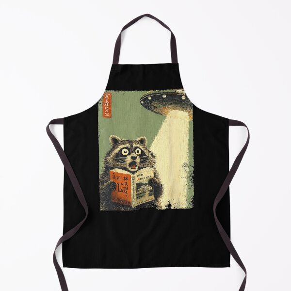 Item preview, Funny Vintage Meme Raccoon Read Book UFO Men Boy Kid designed and sold by IvanZimmerman.