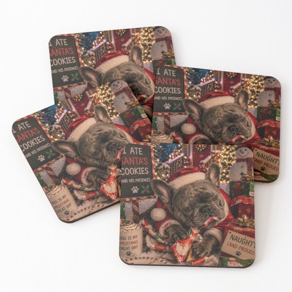 Item preview, Funny 2027 New Year French Bulldog - Cheers to More Chaos designed and sold by FrenchiesMoneyEaters.