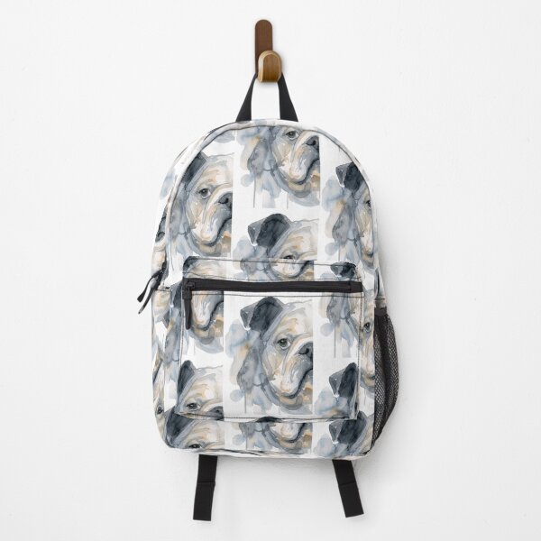 Item preview, Bulldog Half Face, Grey Blue and Tan designed and sold by caracatita75.