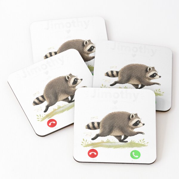 Item preview, Arts Fun Jimothy Calling meme Raccoon Timothy Meme  designed and sold by IvanZimmerman.