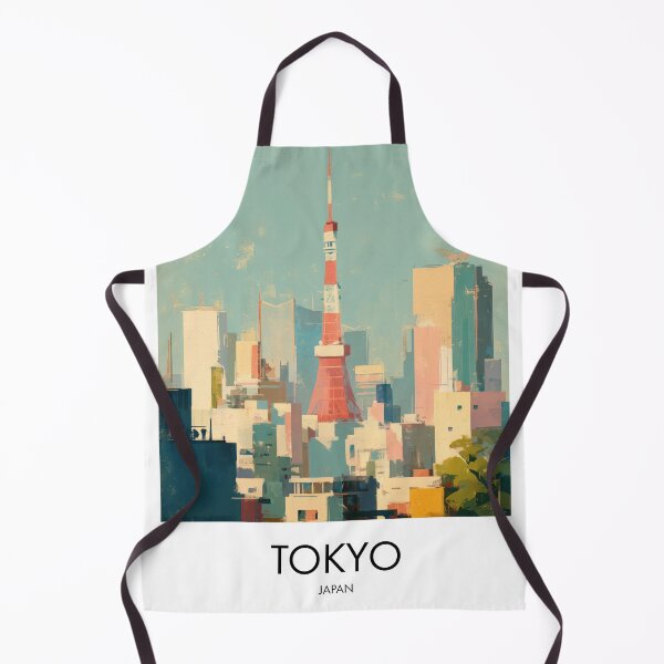 Item preview, Tokyo Skyline, Soft Gouache Decor designed and sold by MarkedArtPrints.