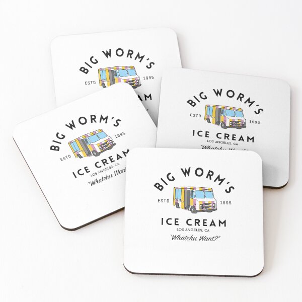 Item preview, BIG WORM'S ICE CREAM-WHATCHU WANT- LOS ANGELES designed and sold by SparklessCo.