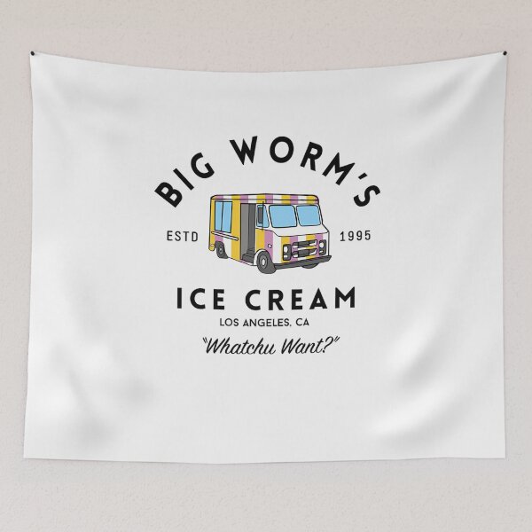 Item preview, BIG WORM'S ICE CREAM-WHATCHU WANT- LOS ANGELES designed and sold by SparklessCo.