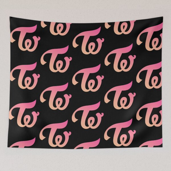 Item preview, Twice Classic Logo Apricot Neon Magenta designed and sold by PerditaLu.