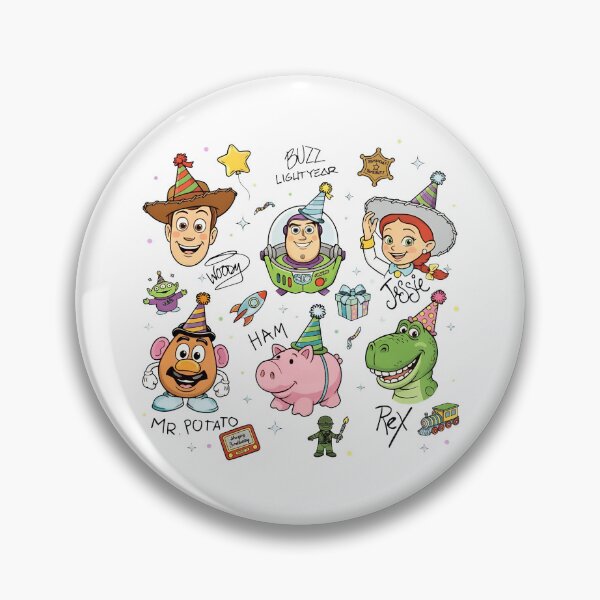 Item preview, Colorful Toy Story Characters Birthday Party Artwork designed and sold by CandaceHe67596.