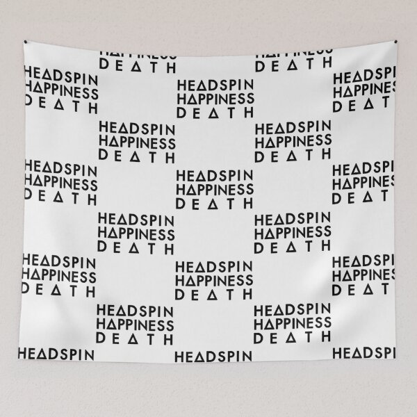 Item preview, Headspin Happiness Death (Black) designed and sold by TracepaperPen.