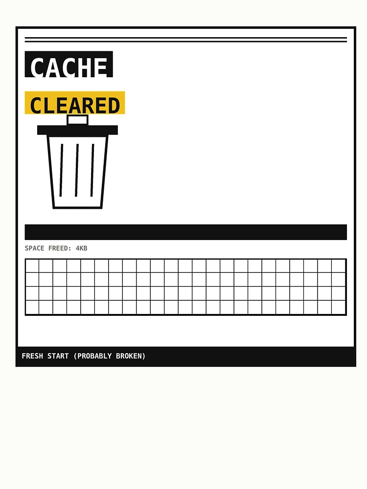 Thumbnail 6 of 6, Pullover Sweatshirt, Cache Cleared Fresh Start Sticker designed and sold by PlusScanner.