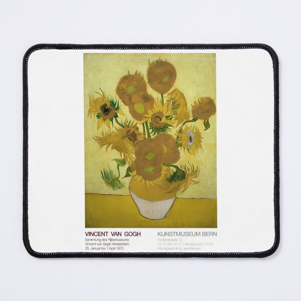 Item preview, Van Gogh Exhibition Poster - 1973 Switzerland - Sunflowers - designed and sold by shopbyjnb.