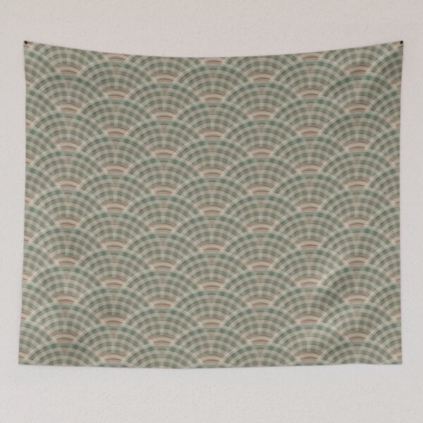Item preview, Seigaiha Refracted Sage designed and sold by TexSta.