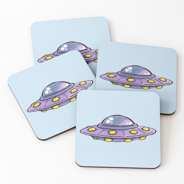 Item preview, Cute Purple UFO Spaceship Illustration designed and sold by jianina-alondra.