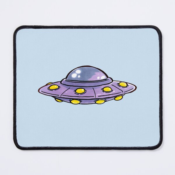 Item preview, Cute Purple UFO Spaceship Illustration designed and sold by jianina-alondra.