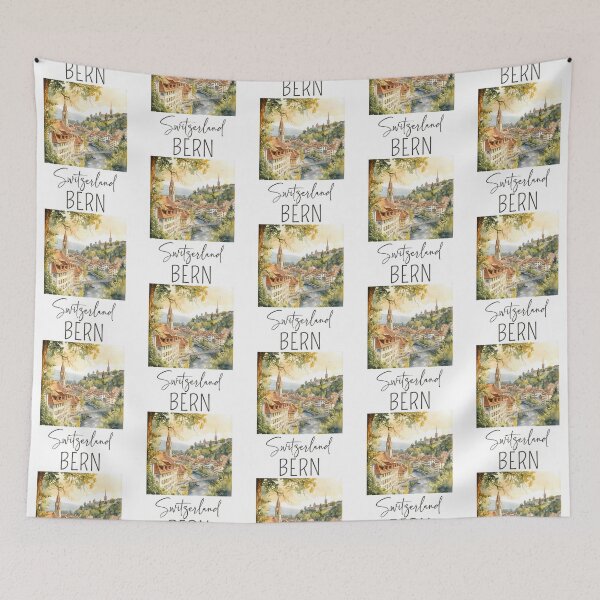 Item preview, Watercolor Design Of Bern - Switzerland designed and sold by shopbyjnb.