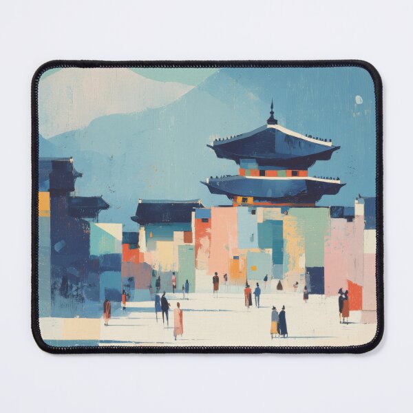 Item preview, Seoul Palace, Painterly Pastel Decor designed and sold by MarkedArtPrints.