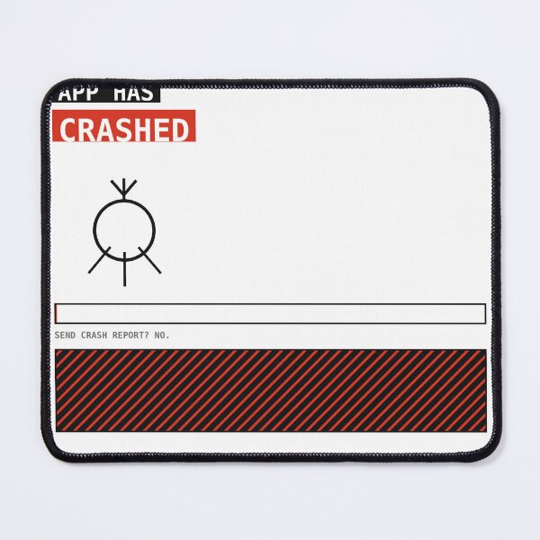 Item preview, App Has Crashed Bug Sticker designed and sold by PlusScanner.