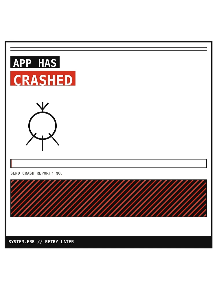 Thumbnail 3 of 3, Scarf, App Has Crashed Bug Sticker designed and sold by PlusScanner.