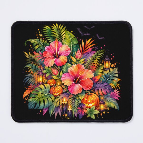 Item preview, Halloween Tropical Paradise Hibiscus Garden designed and sold by IamNolmo.