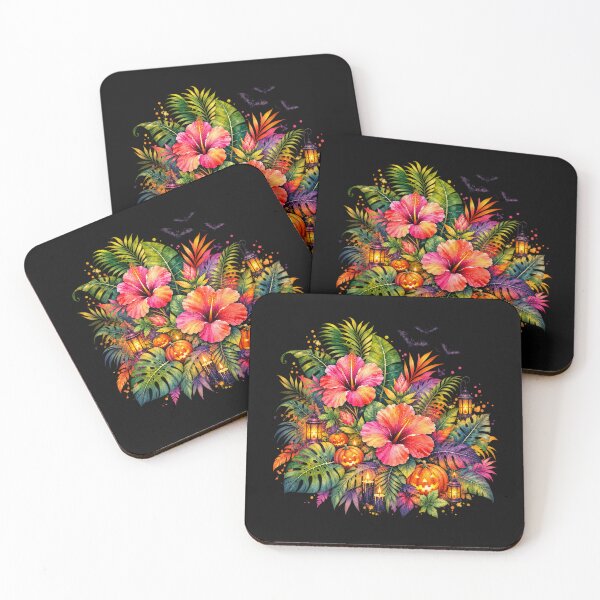 Item preview, Halloween Tropical Paradise Hibiscus Garden designed and sold by IamNolmo.