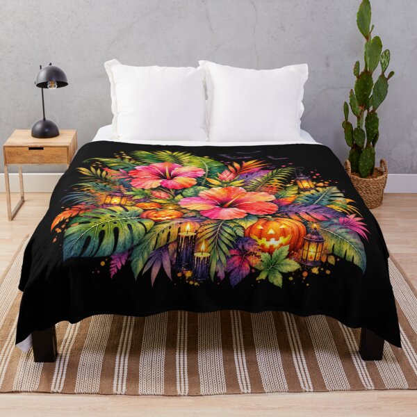 Item preview, Halloween Tropical Paradise Hibiscus Garden designed and sold by IamNolmo.