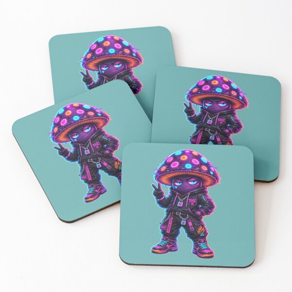 Item preview, Neon Mushroom Character – Cheeky Rave designed and sold by design-rebell.