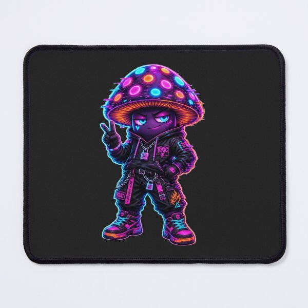 Item preview, Neon Mushroom Character – Cheeky Rave designed and sold by design-rebell.