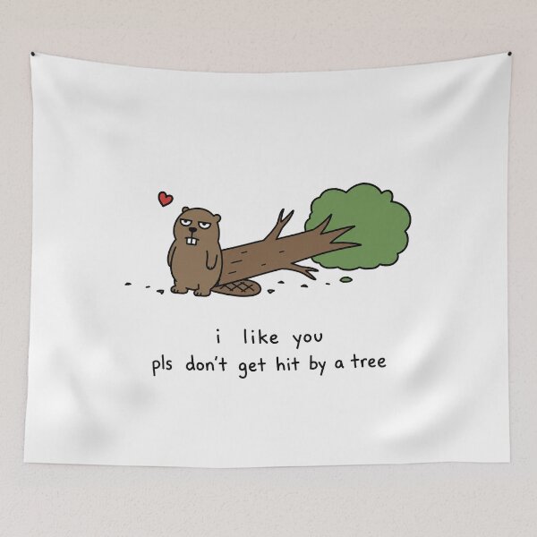 Item preview, I Like You Funny Beaver Meme designed and sold by MonkiFlipp.