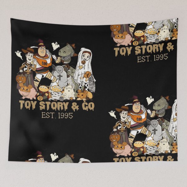 Item preview, Spooky Toy Friends Halloween Costume Cartoon Mashup Design designed and sold by JillLewis45577.