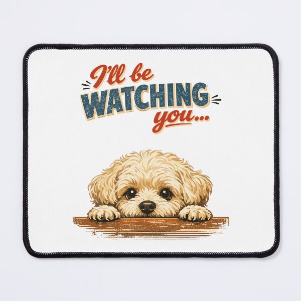 Item preview, Maltipoo Retro Design - I'll be watching you designed and sold by Pineapple-Tree.