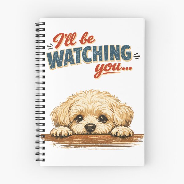Item preview, Maltipoo Retro Design - I'll be watching you designed and sold by Pineapple-Tree.