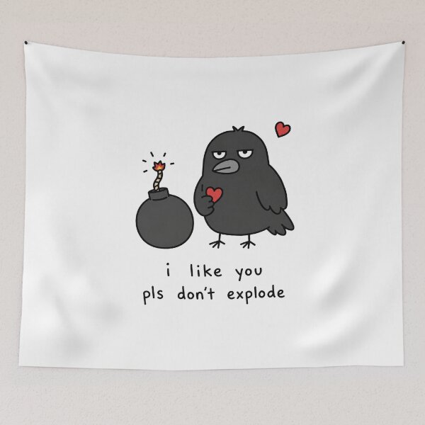 Item preview, I Like You Funny Crow Meme designed and sold by MonkiFlipp.