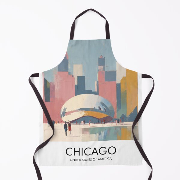 Item preview, Chicago Cloud Gate, Pastel City Decor designed and sold by MarkedArtPrints.