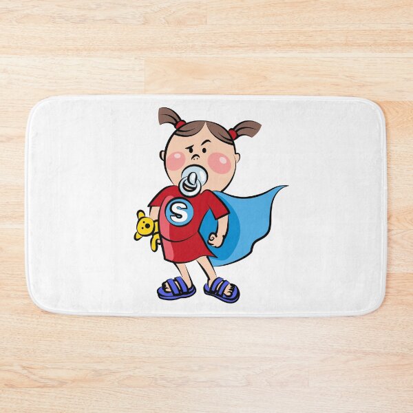Item preview, Cute Little Superhero Girl designed and sold by Ekaterina  Biserova.
