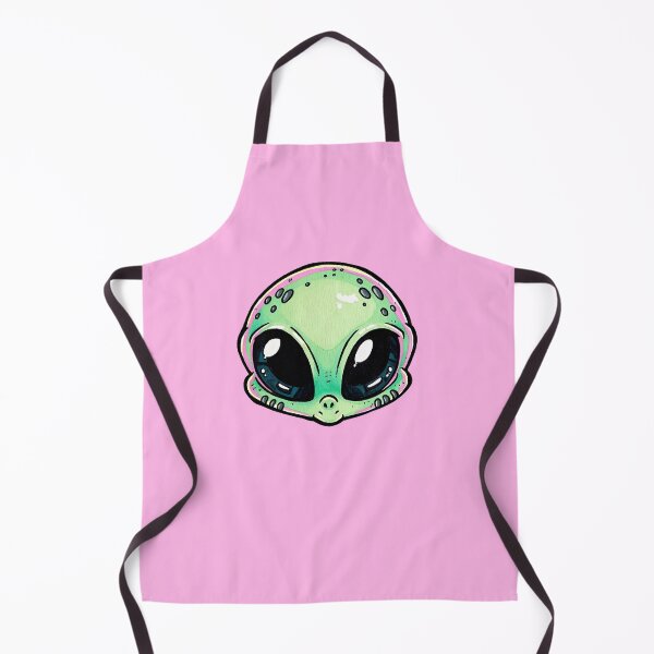 Item preview, Cute Green Alien Head Kawaii Illustration designed and sold by jianina-alondra.