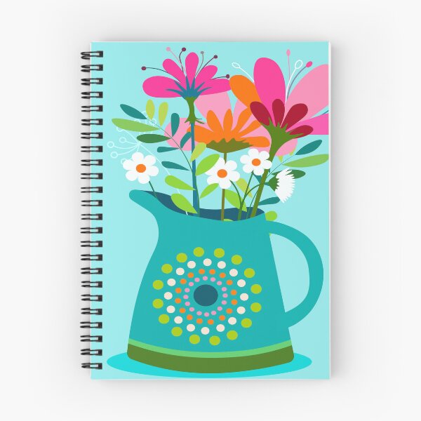 Item preview, Flowers in a blue jug image on a blue background. designed and sold by Zhanna LL.
