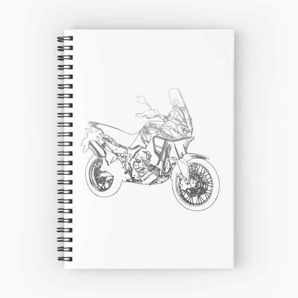 Item preview, Adventure Touring Motorcycle Pencil Silhouette Sketch designed and sold by Vekonn.