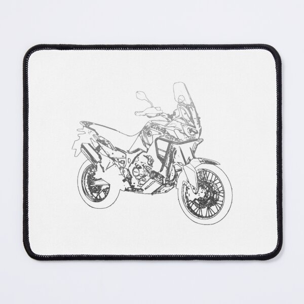 Item preview, Adventure Touring Motorcycle Pencil Silhouette Sketch designed and sold by Vekonn.