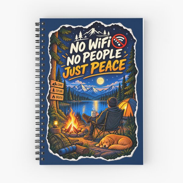 Item preview, No Wifi... No People... Just Peace Camping designed and sold by Pixel Palette.