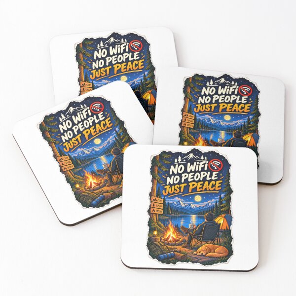 Item preview, No Wifi... No People... Just Peace Camping designed and sold by Pixel Palette.