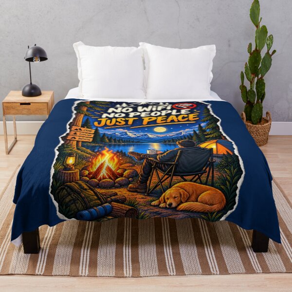 Item preview, No Wifi... No People... Just Peace Camping designed and sold by Pixel Palette.