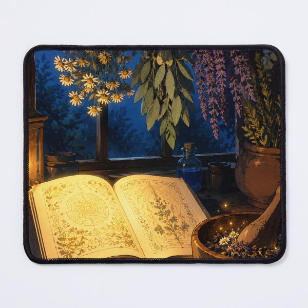 Item preview, Lofi Witch: Moonlit Herbarium designed and sold by bapupa.
