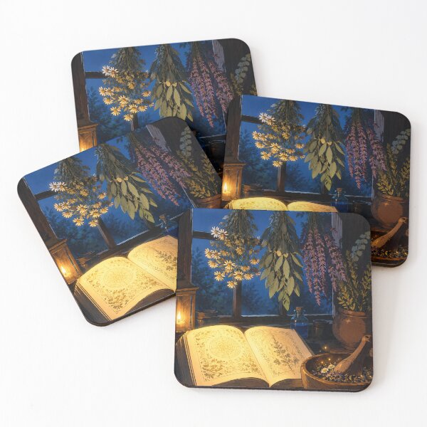 Item preview, Lofi Witch: Moonlit Herbarium designed and sold by bapupa.