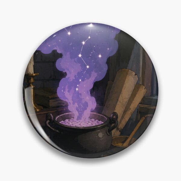 Item preview, Lofi Witch: Starry Cauldron designed and sold by bapupa.