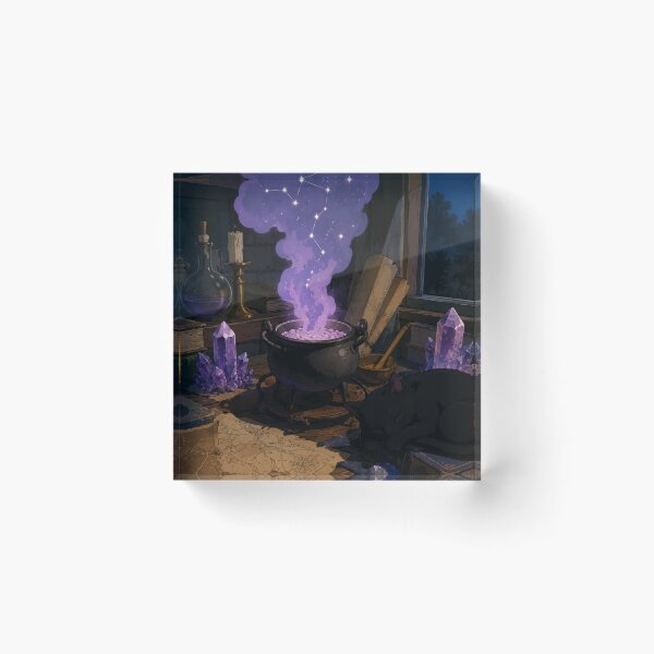 Item preview, Lofi Witch: Starry Cauldron designed and sold by bapupa.