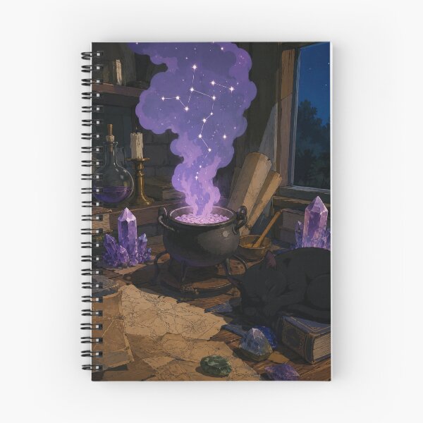 Item preview, Lofi Witch: Starry Cauldron designed and sold by bapupa.