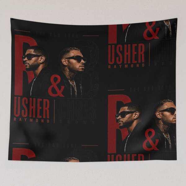 Item preview, Usher Chris Brown R&B Tour Inspired Music Artwork designed and sold by JillLewis45577.