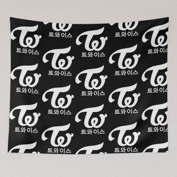 Item preview, Twice Kpop Logo Hangul Black White designed and sold by PerditaLu.