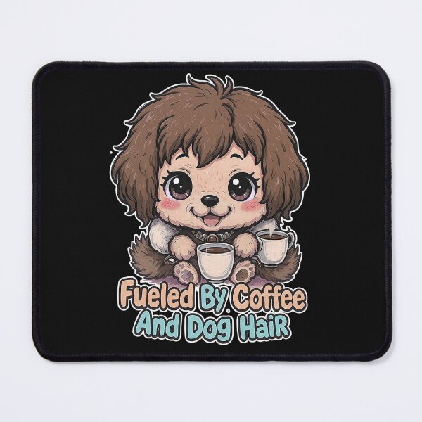 Item preview, fueled by coffee and dog hair designed and sold by lakanarivas.
